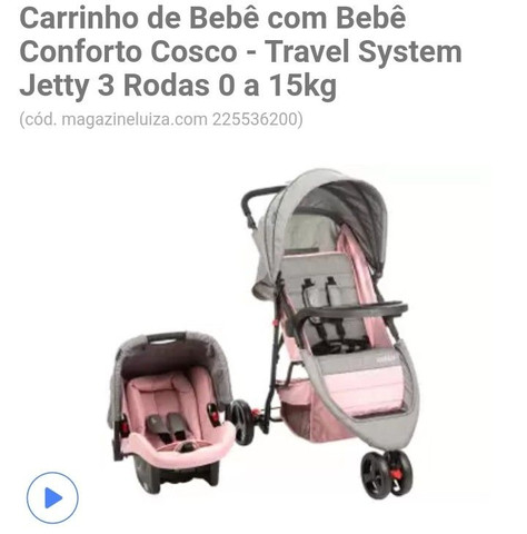 Carrinho de passeio infantil + bebê conforto - Foto 4