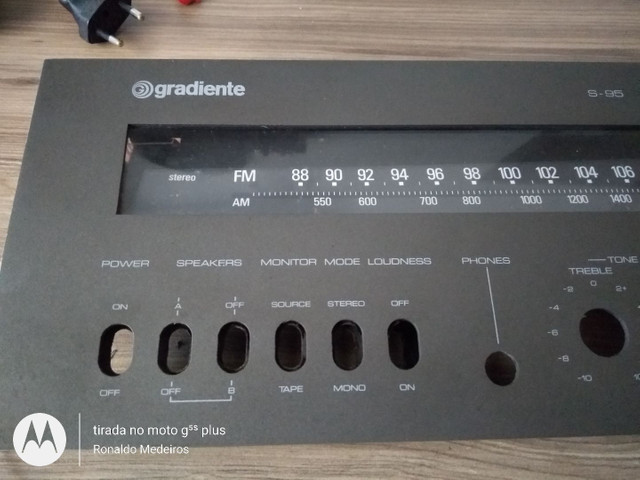 RECEIVER GRADIENTE S95 SO O PAINEL COMPLETO - Foto 2