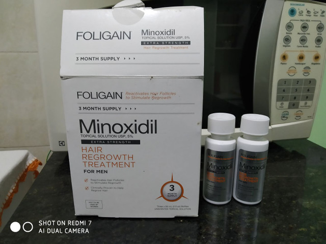Minoxidil foligain 60ml 2 frascos