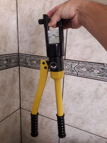 Alicate prença terminais eletricos novo - Foto 4