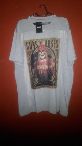 Camiseta GG da Violence Guns N' Roses Nova Original