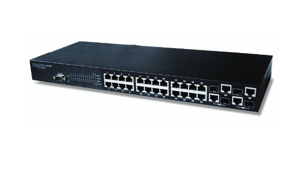  Switch Fast Ethernet L2/L4 empilhável Edge core es3528m