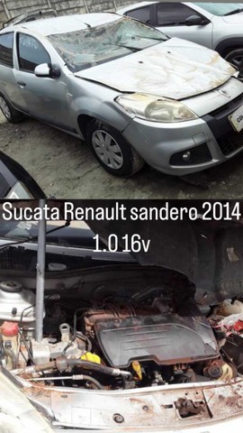 peças renautl sandero 1.0 16v sucata