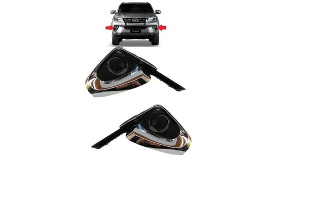 Par Grade Moldura Tela Milha Toyota SW4 2016 2017 2019 
