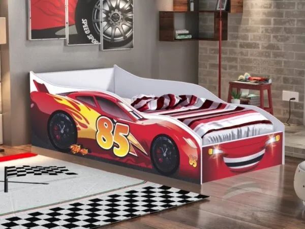 Cama Juvenil Formato de Carro Red - Compre Hoje Receba Amanhã!!Mar066