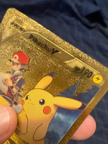Carta Dourada Pokémon - Pikachu - Hobbies e coleções - SIM, Feira