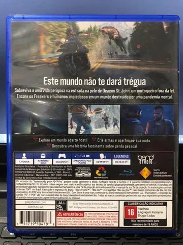 Days Gone - PS4 - Mídia física - Seminovo - Videogames - Sion, Belo  Horizonte 1251507124