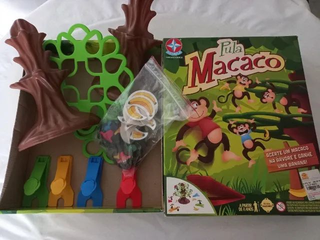 Jogo Infantil Divertido Pula Macaco Acerte a Árvore Original