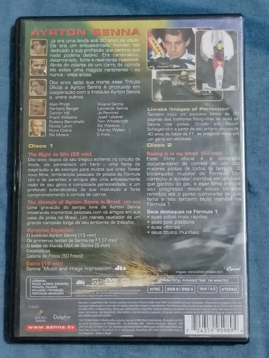 DVD Duplo - An Official Tribute To Senna - Foto 2