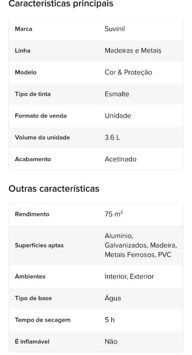 Tinta Esmalte Suvinil Premium 3,6L - Interior/Exterior - Foto 3