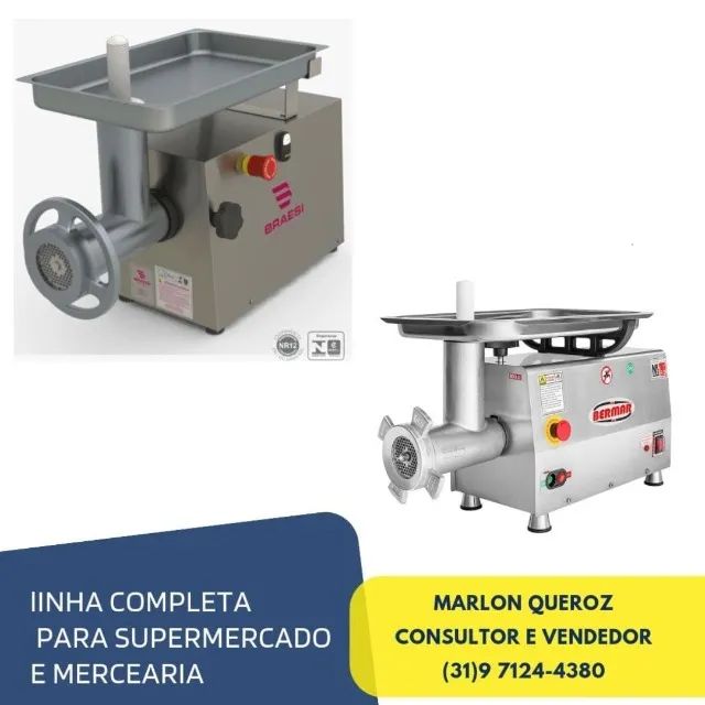 Moedor de Carne Inox Novo 110/220v