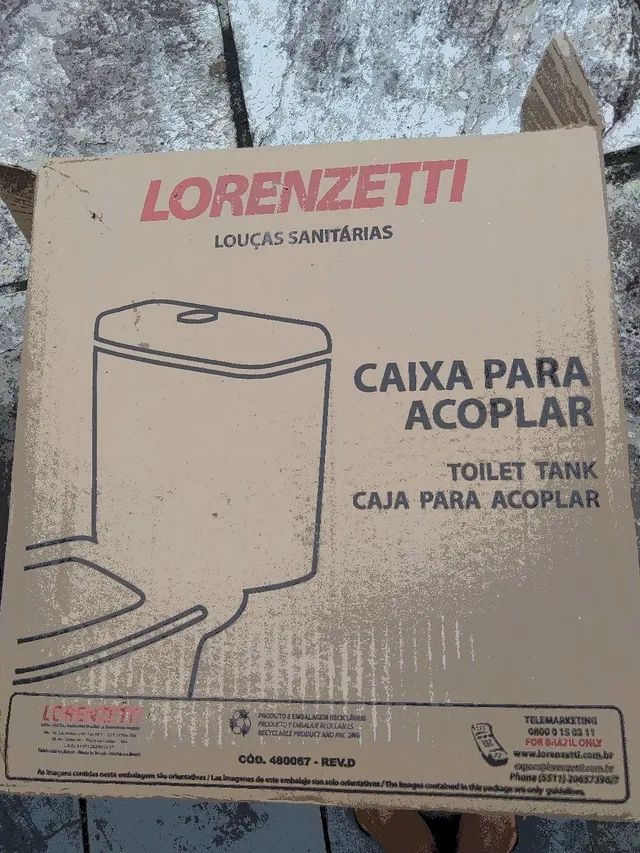 Caixa para bacia acoplada preta  - Foto 2