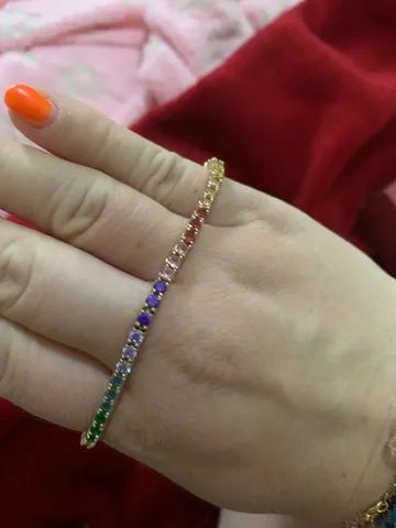Pulseira dourada riviera  - Foto 4