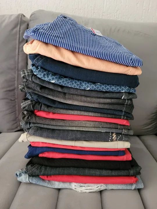 LOTE 17 Bermudas e Shorts Jeans Feminina. - Foto 4