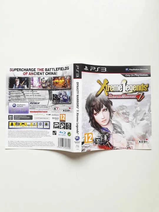 Capa e Manual/Encarte Dynasty Warriors 7 Xtreme Legends de Ps3
