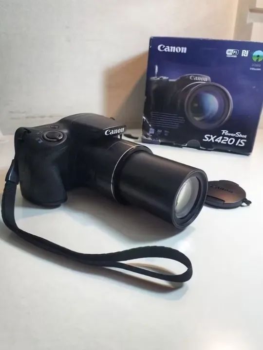 Câmera Canon SX420 IS em Ótimo Estado - Foto 3