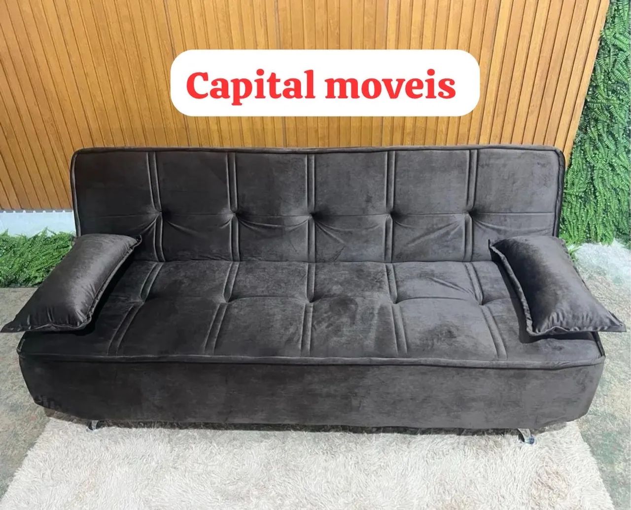 Sofá Cama Pés em Madeira / Super Oferta Várias Cores Disponíveis  - Foto 2