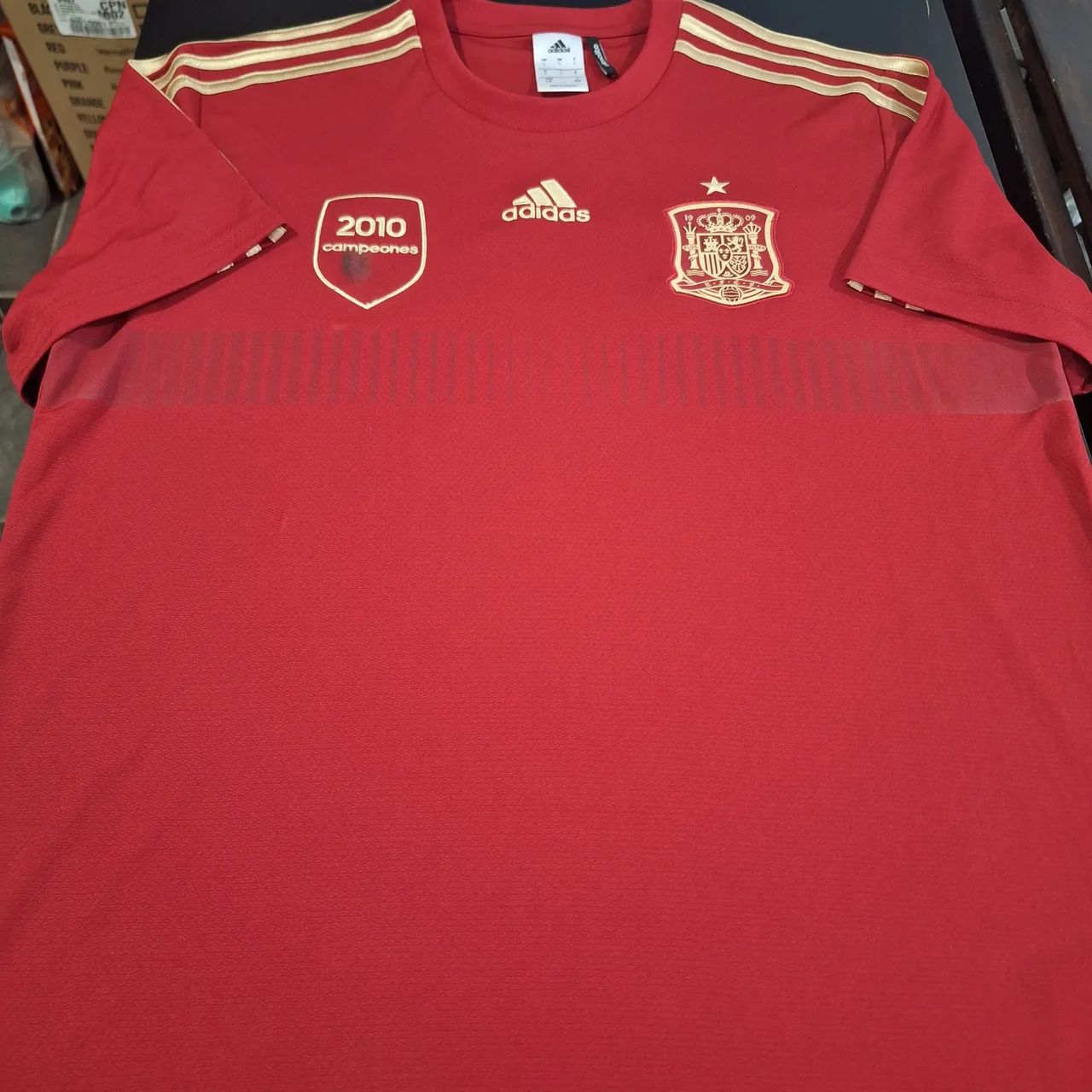 Camisa -defeito patch- seleção Espanha Adidas 2014 - Foto 6