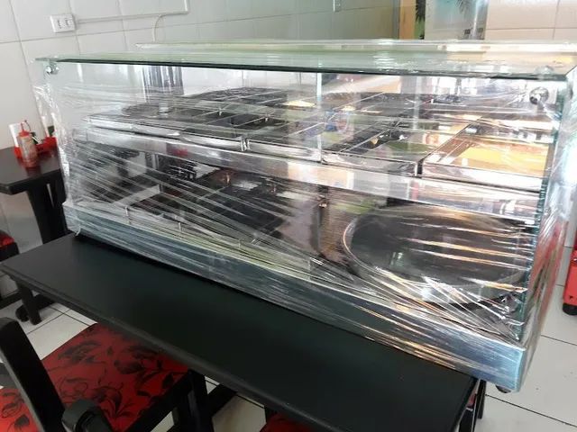 Estufa Vitrine Para Salgados Dupla Nova 1,20mt ou Sob medida  - Foto 4