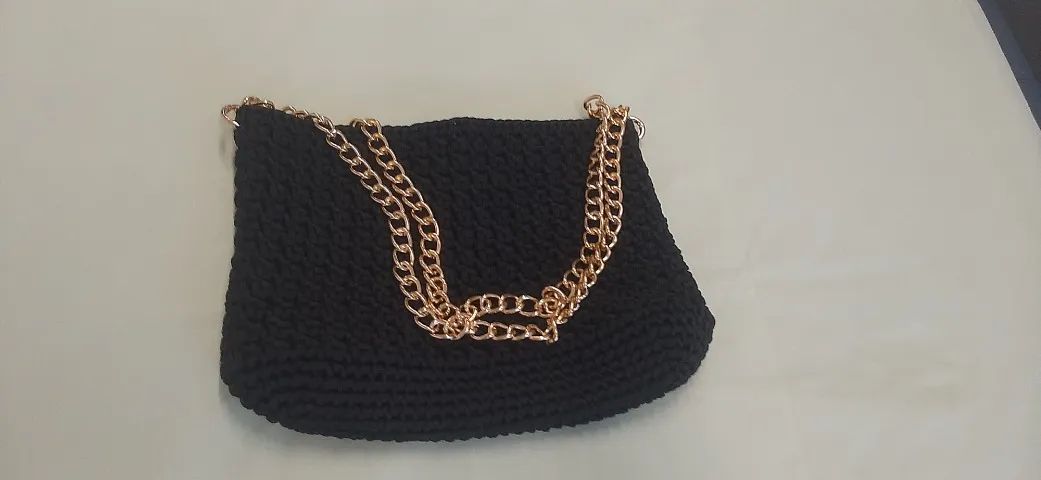 bolsa em croche fio nautico - Foto 3