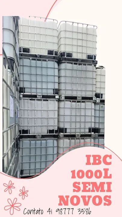 IBC 1000L  GRADEADO SEMINOVO. PARA ÁREA INDUSTRIAL AGRO - Foto 3