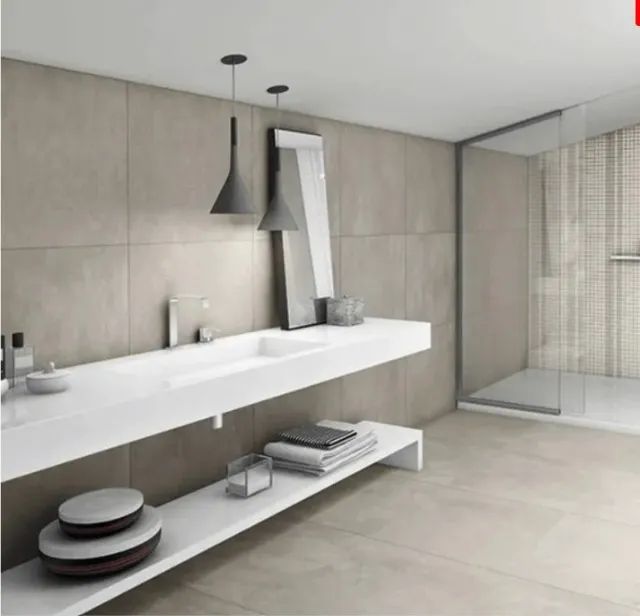 2 Caixas +2 peças - Porcelanato 90x90 Cemento Grigio Acetinado Retificado Biancogres