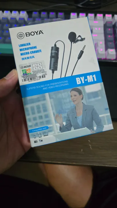 Microfone de lapela BOYA BY-M1 6metros