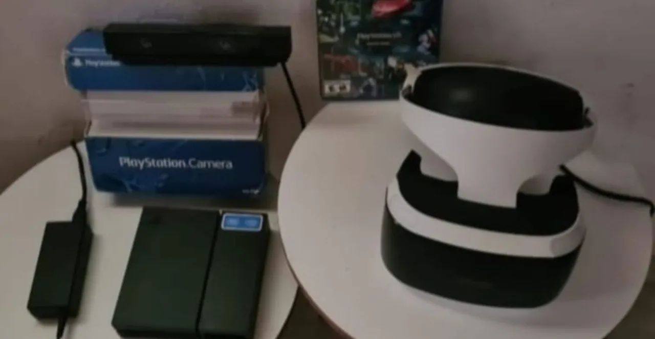 OCULOS VR 3D PS4 COMPLETO FUNCIONANDO PERFEITAMENTE. VAI JOGO E CÂMERA - Foto 3