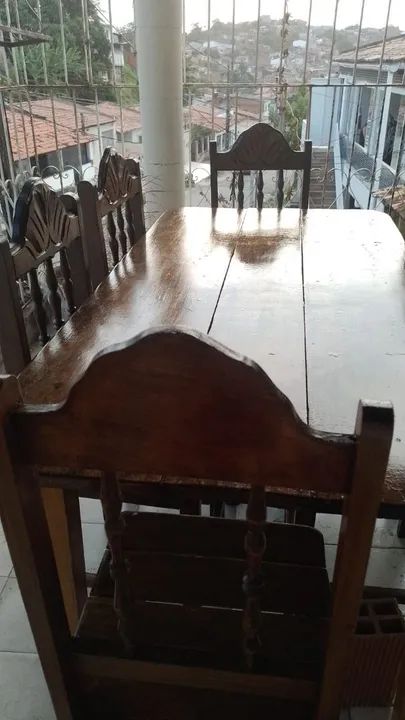 Mesa de Jantar de Madeira Maciça - Foto 4