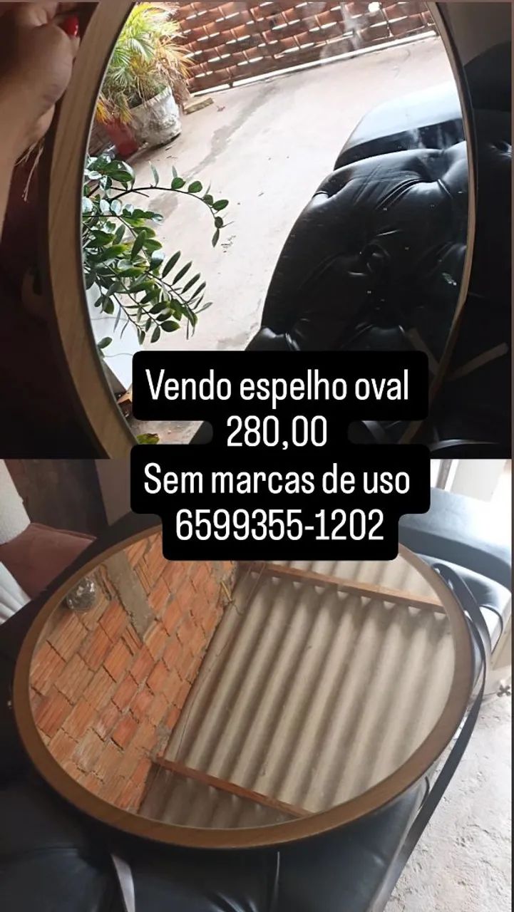 Espelho Oval - Decorativo