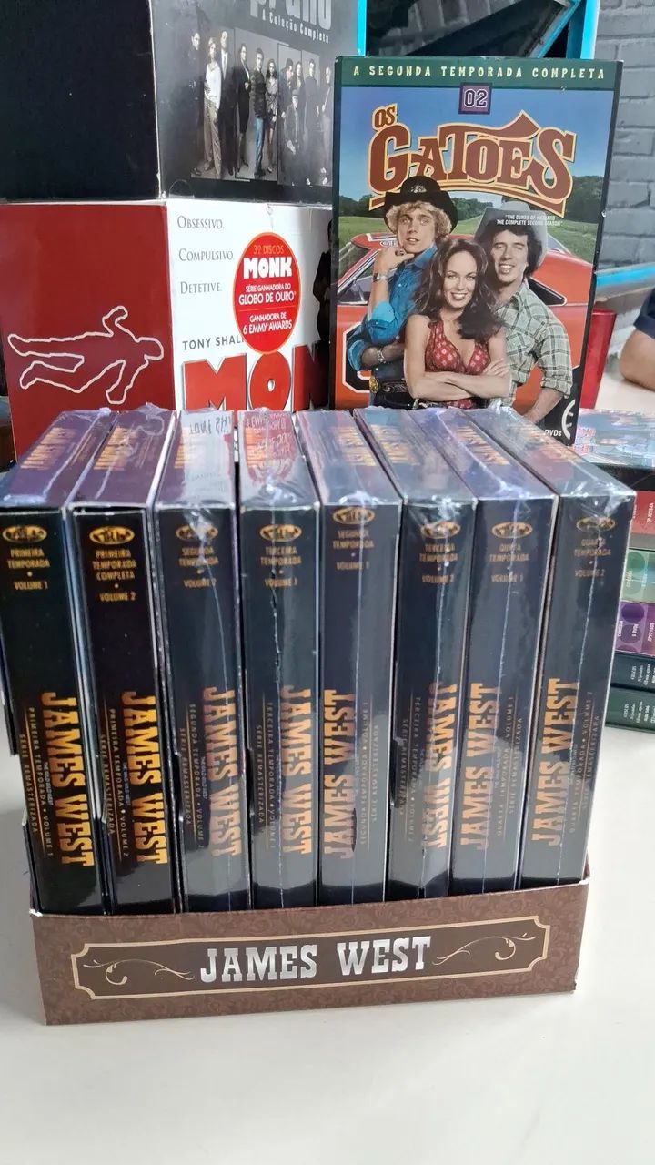 James West - A Coleção Completa Box 32 DVDs Originais - CDs, DVDs