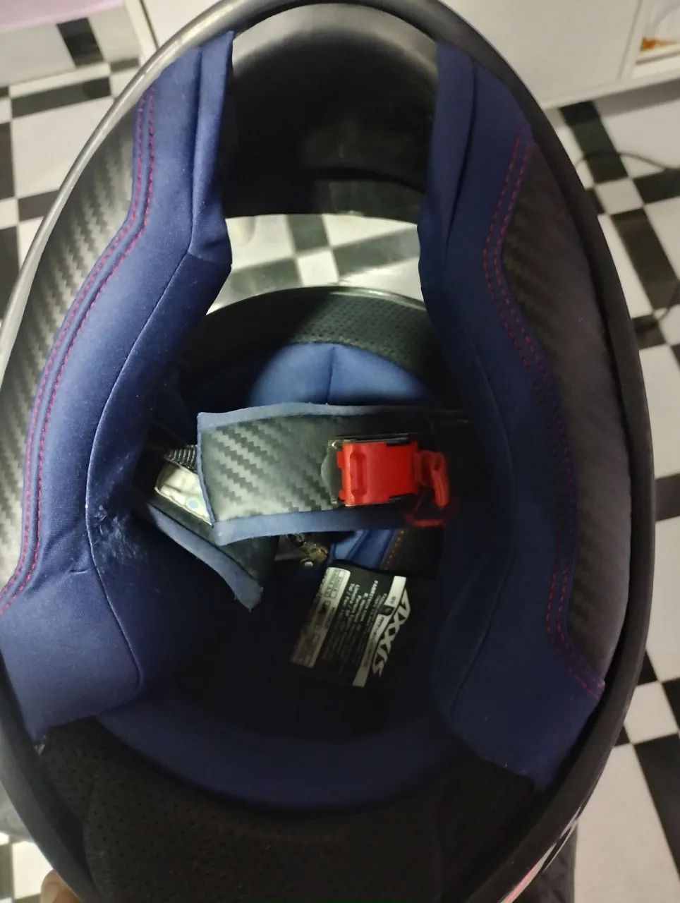 Capacete Axxis - Novo - Azul e Verde * ZAP  - Foto 3