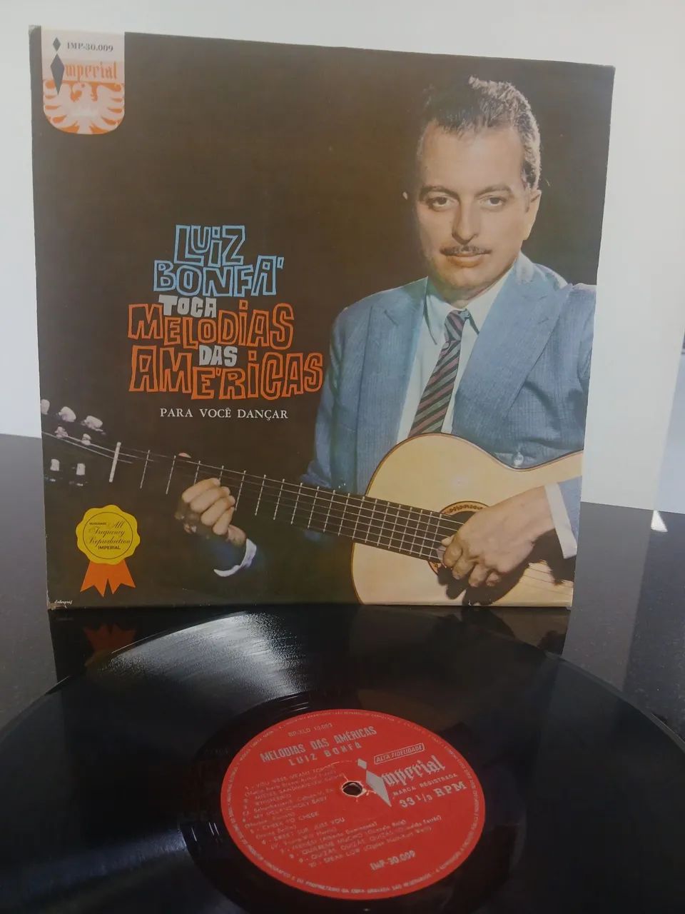 Disco de vinil  Luiz Bonfá Toca Melodias Das Américas 