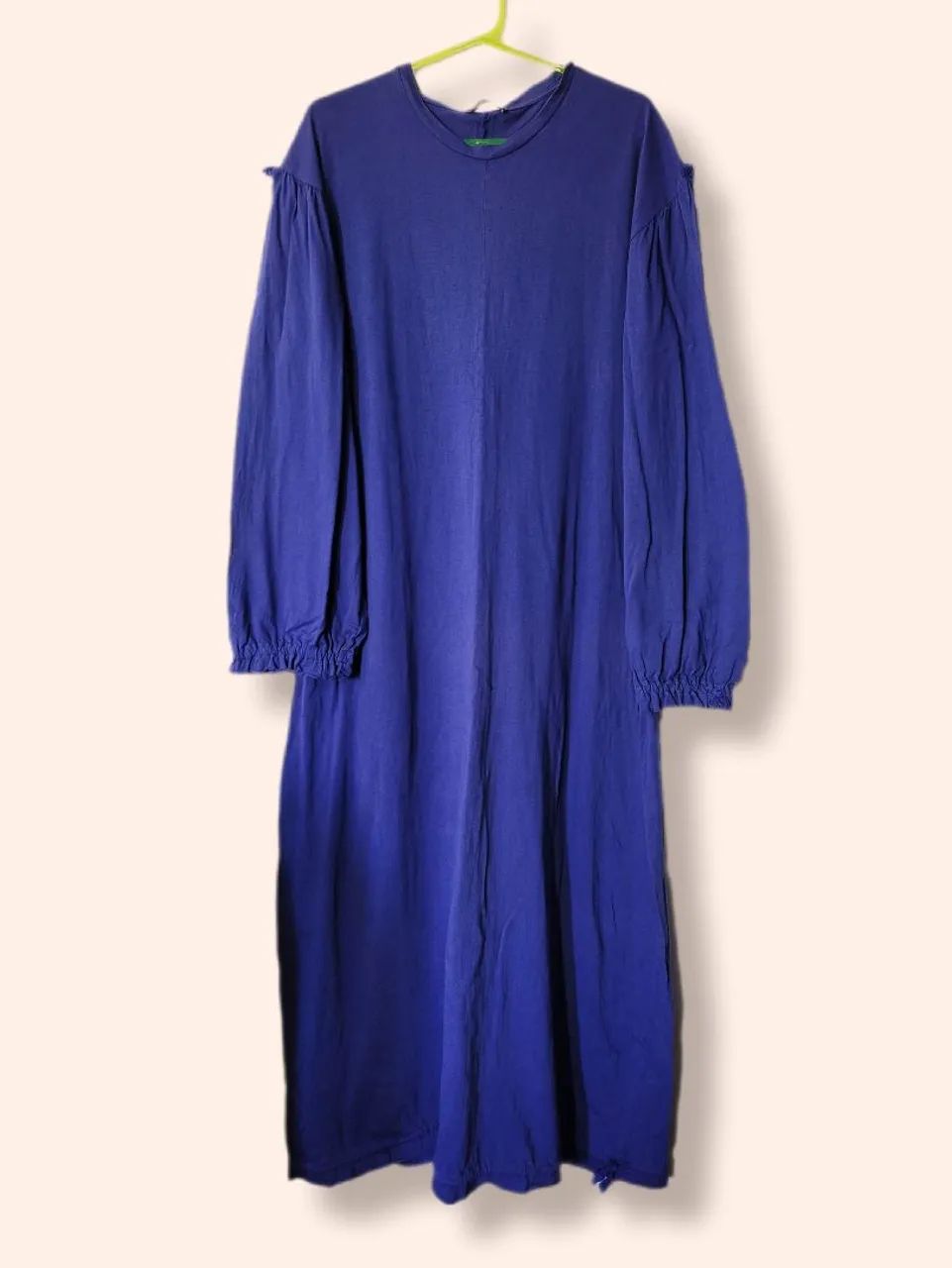 Vestido longo azul Zara