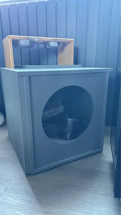 Casa de cachorro em MDF ripado personalizada  - Foto 3