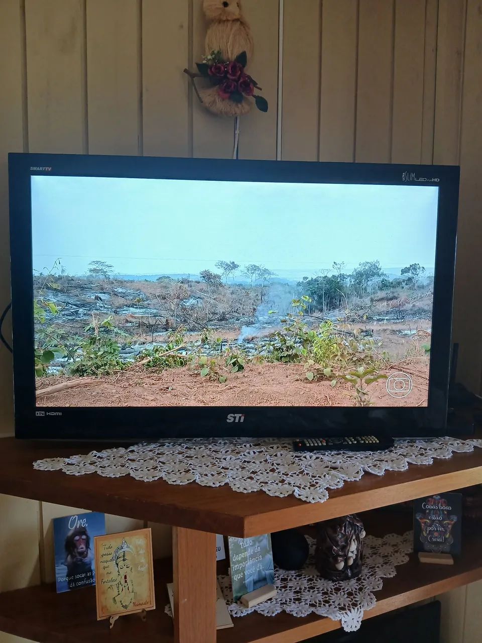 Vendo Tv Semp Toshiba 43",acompanha suporte articulado  - Foto 3