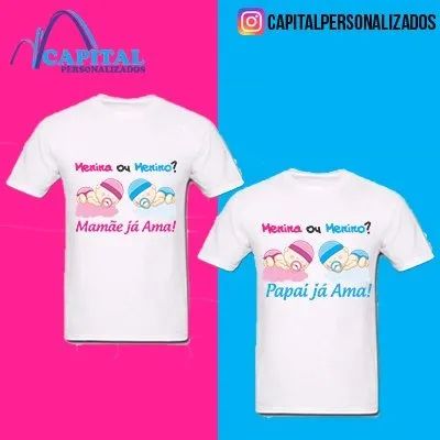 camisas chá revelação - Foto 3