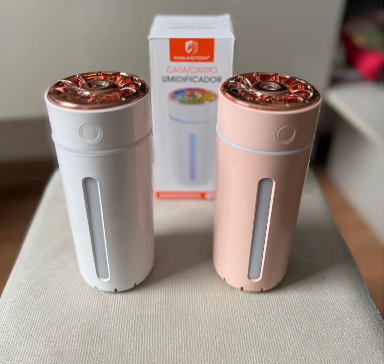 Umidificador com luz de led 