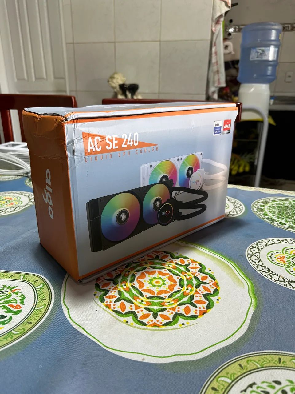 Water Cooler AIGO AC SE 240 BRANCO - Foto 3