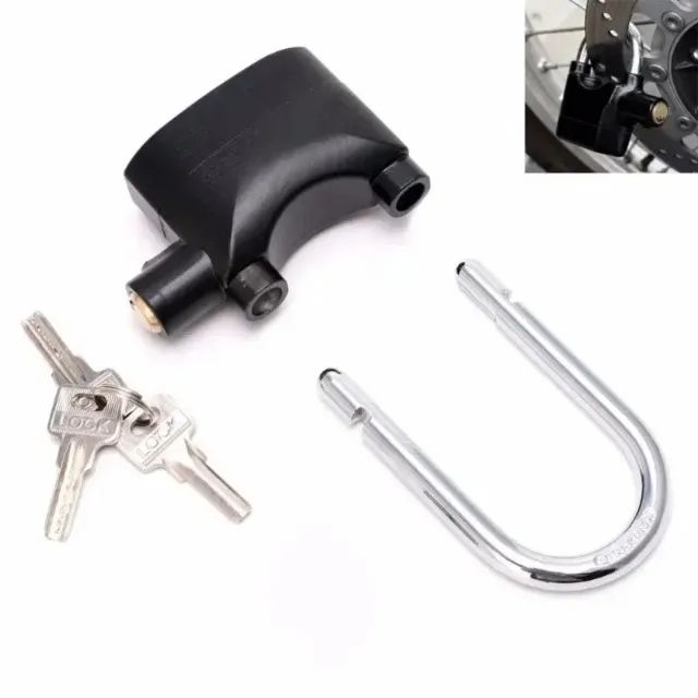 Cadeado Com Alarme Para Moto, Bicicleta, Bike etc Antifurto + Brinde, Com três chaves - Foto 4