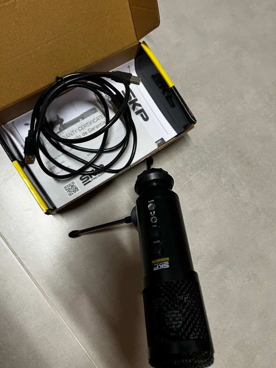 Microfone Condensador USB SKP - Foto 3