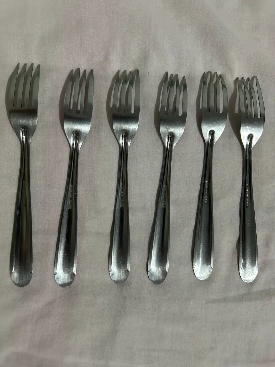 Jogo com 6 garfos Elmo do Brasil inox - antiguidades  - Foto 4