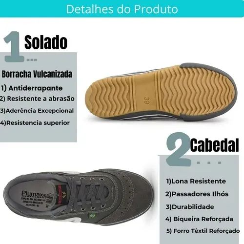 Tênis Chuteira Futsal Solado Antiderrapante Adulto Lona - Nº 42