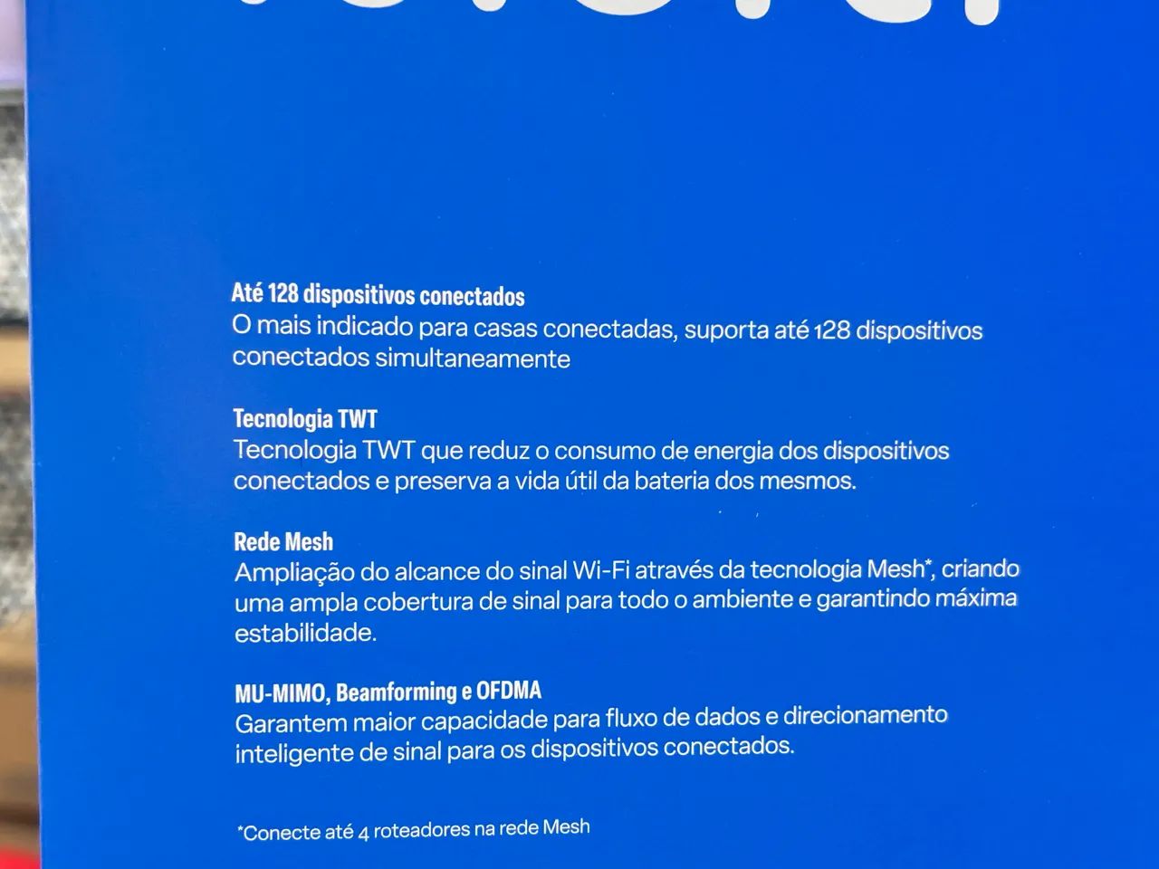 Roteador Multi de 900 Mbps 4 Portas Lan RJ45 Wifi 6 + Sinal 5G  - Foto 3