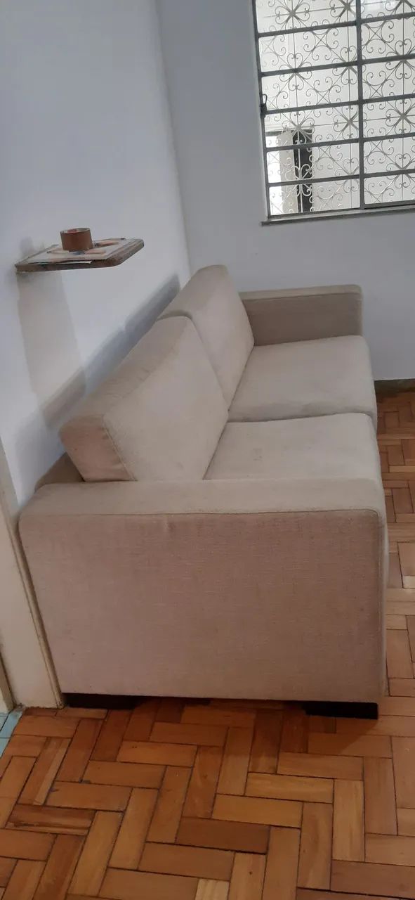 Sofá 4 Lugares Bege - Foto 4