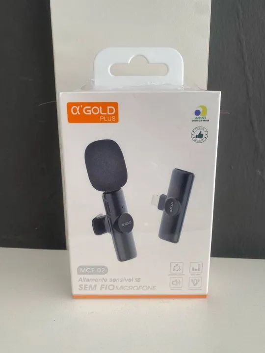 Microfone lapela iphone gold - ENTREGA A DOMICÍLIO 