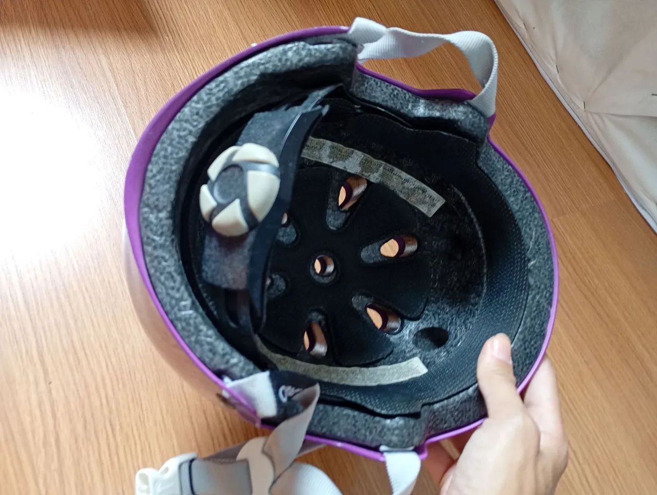 Capacete Infantil Roxo - Foto 2