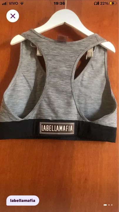 Top Esportivo Cinza Labellamafia