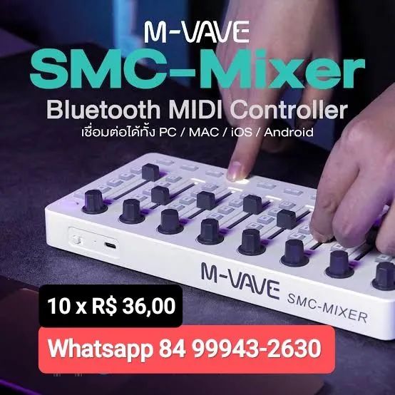 Controlador Mixer SMC MIDI Bluetooth (NOVO, em estoque) - Foto 3