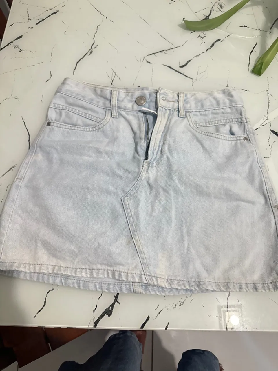 Saia Jeans Clara - Tamanho Único
